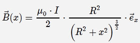 Formula of the Biot-Savart-Law