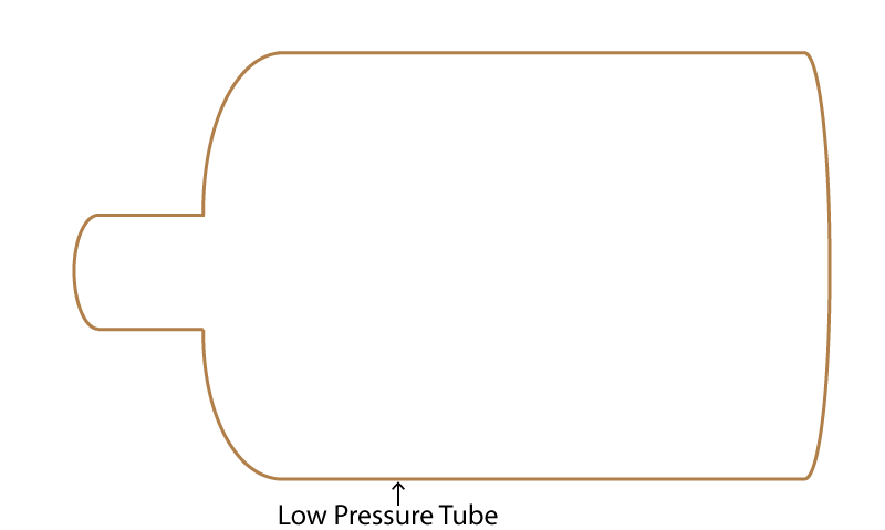 Glas tube of an electron deflection tube